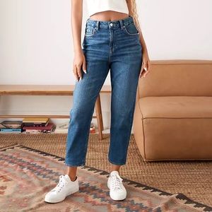 American Eagle Curvy Mom Jean Stretch Emotional Blue